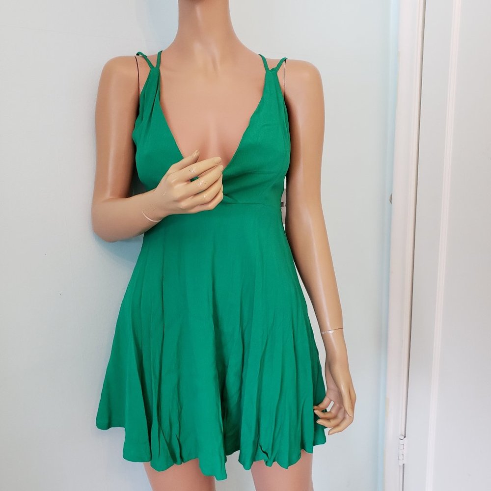NWT Forever 21 Cute green mini dress.